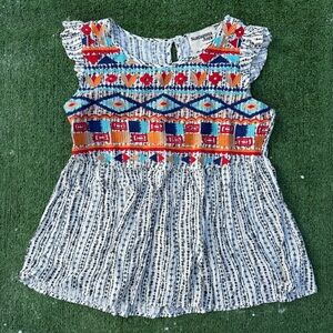 Savanna Jane Boho embroidered blouse size large